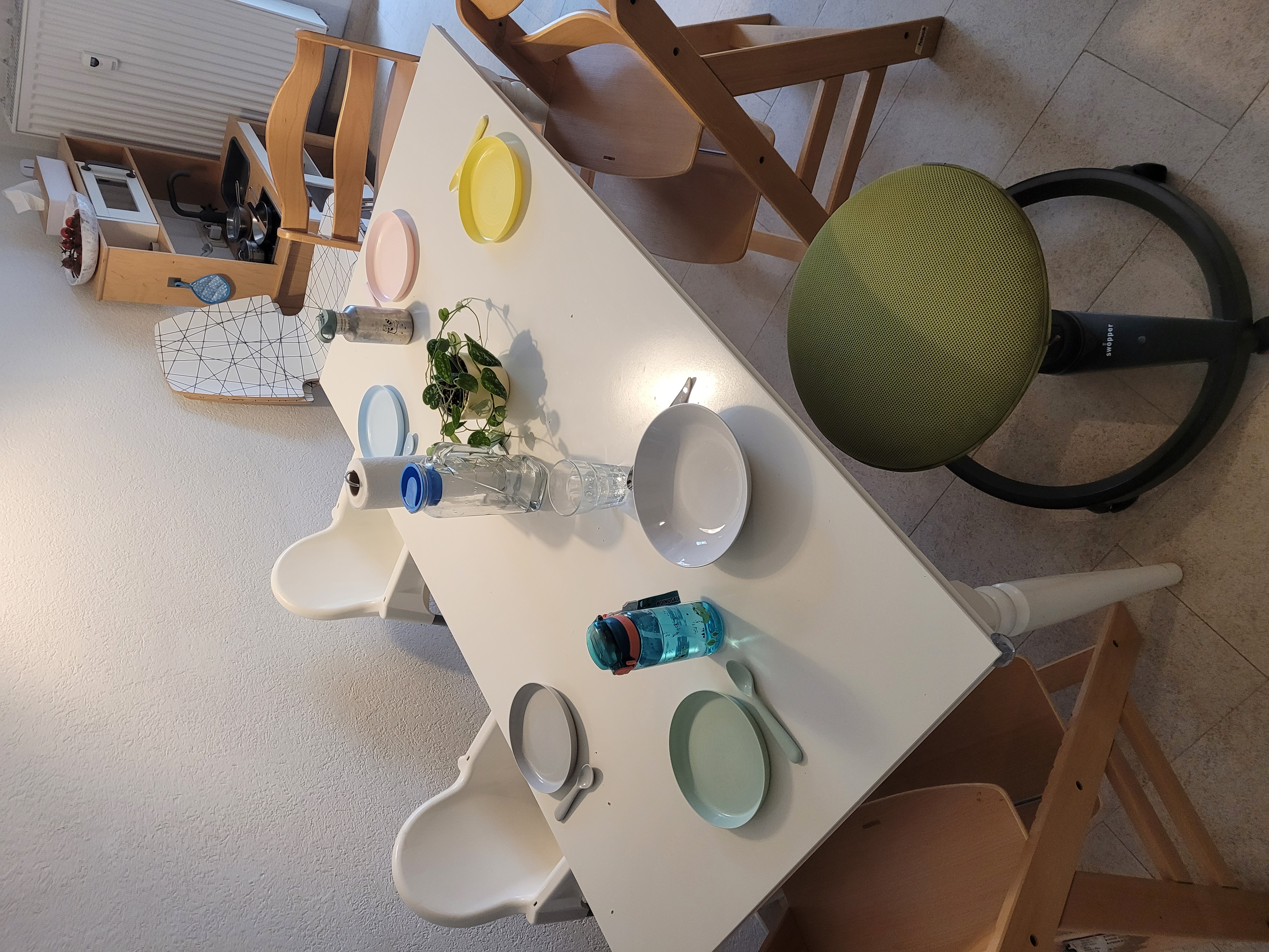 Essbereich der bilingualen Kindertagespflege Flipsi in Wuerzburg