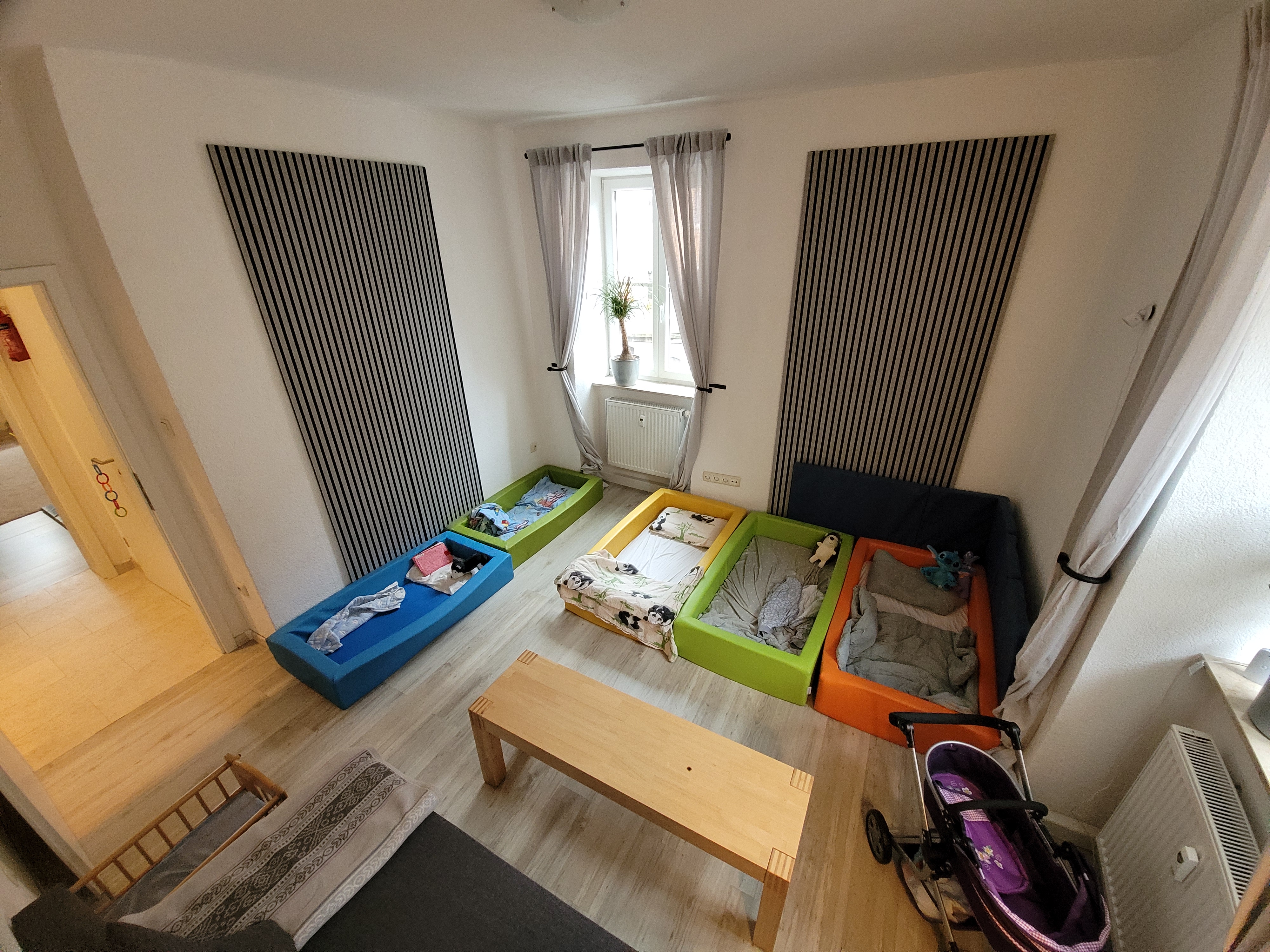 Schlafbereich der bilingualen Kindertagespflege Flipsi in Wuerzburg