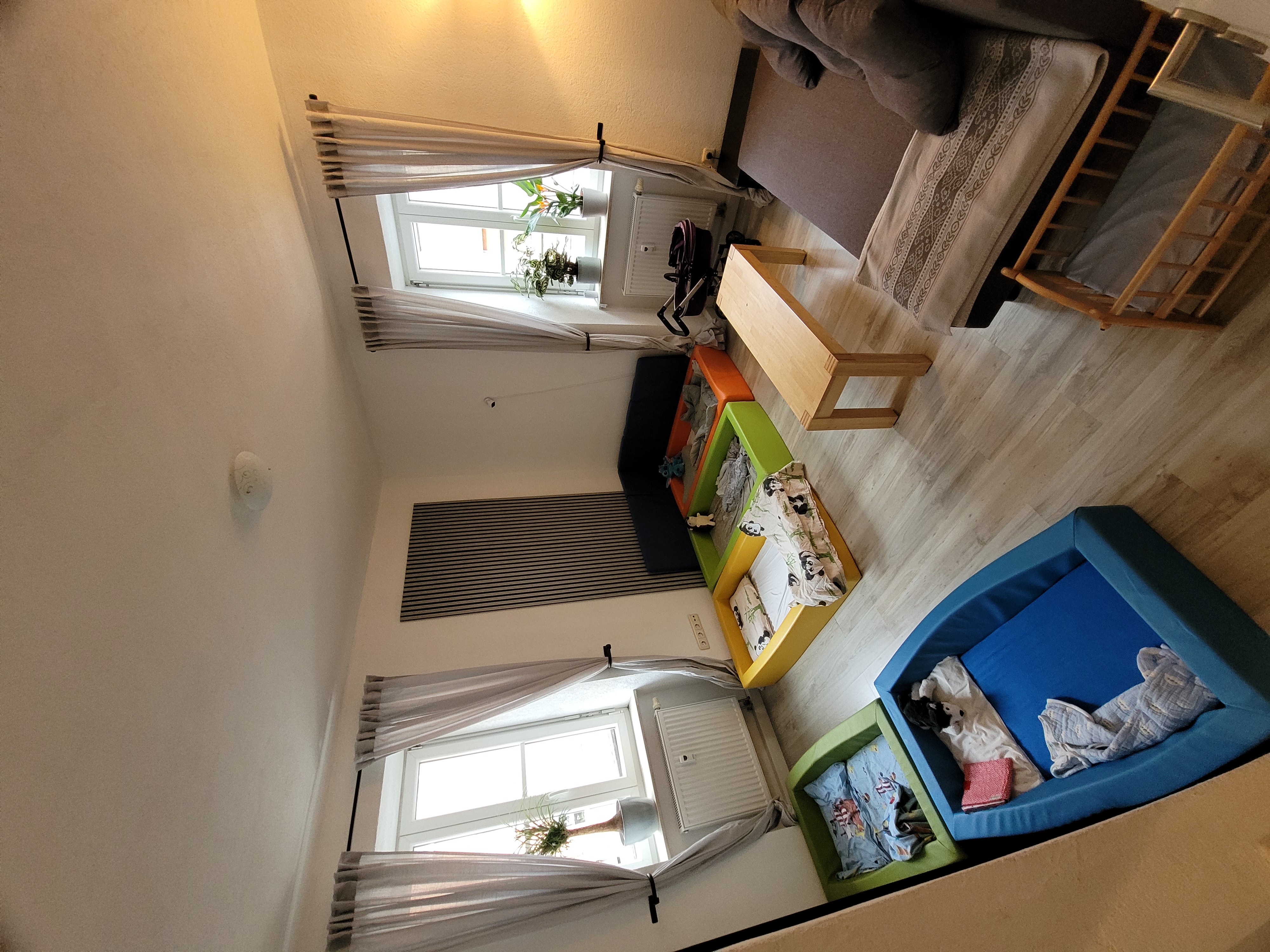 Schlafzimmer der bilingualen Kindertagespflege Flipsi in Wuerzburg